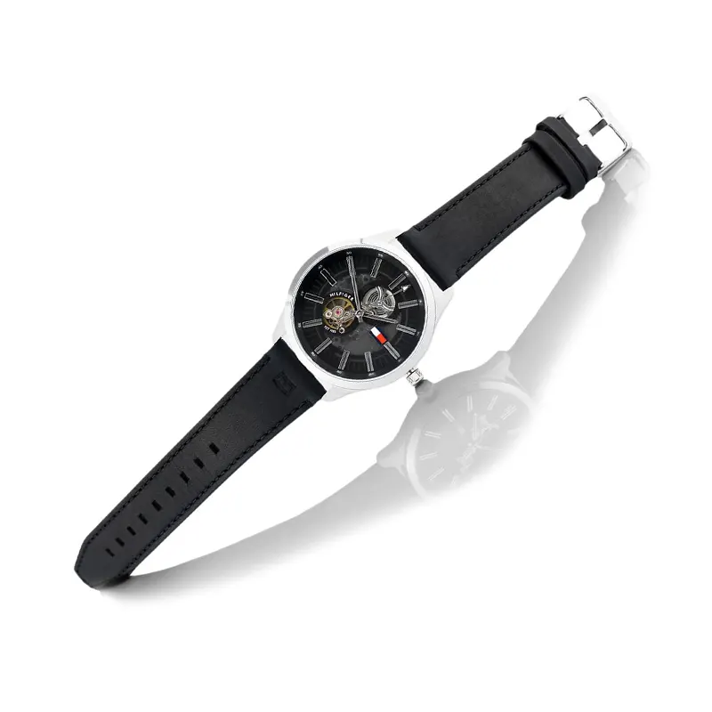 Tommy Hilfiger Spencer Automatic Leather Men's Watch- 1791641